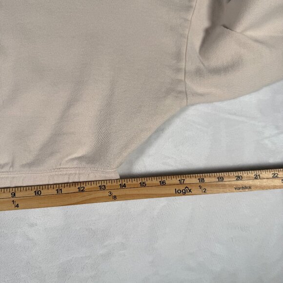 Hollister Sweater Women Size XXS Cream Long Sleeve Crew Neck Short Pull Over - Picture 4 of 11